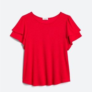 Kaleigh ruffle sleeve too